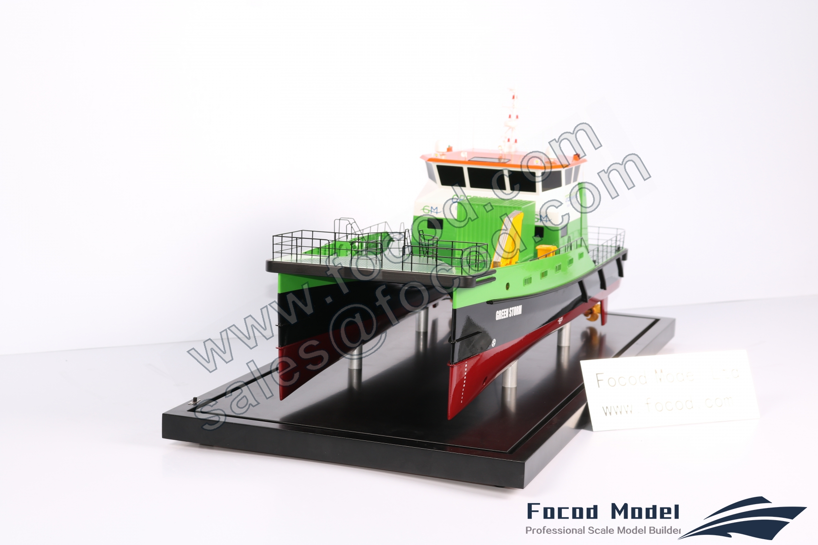 custom made model of 25.8m Offshore Supply Ship